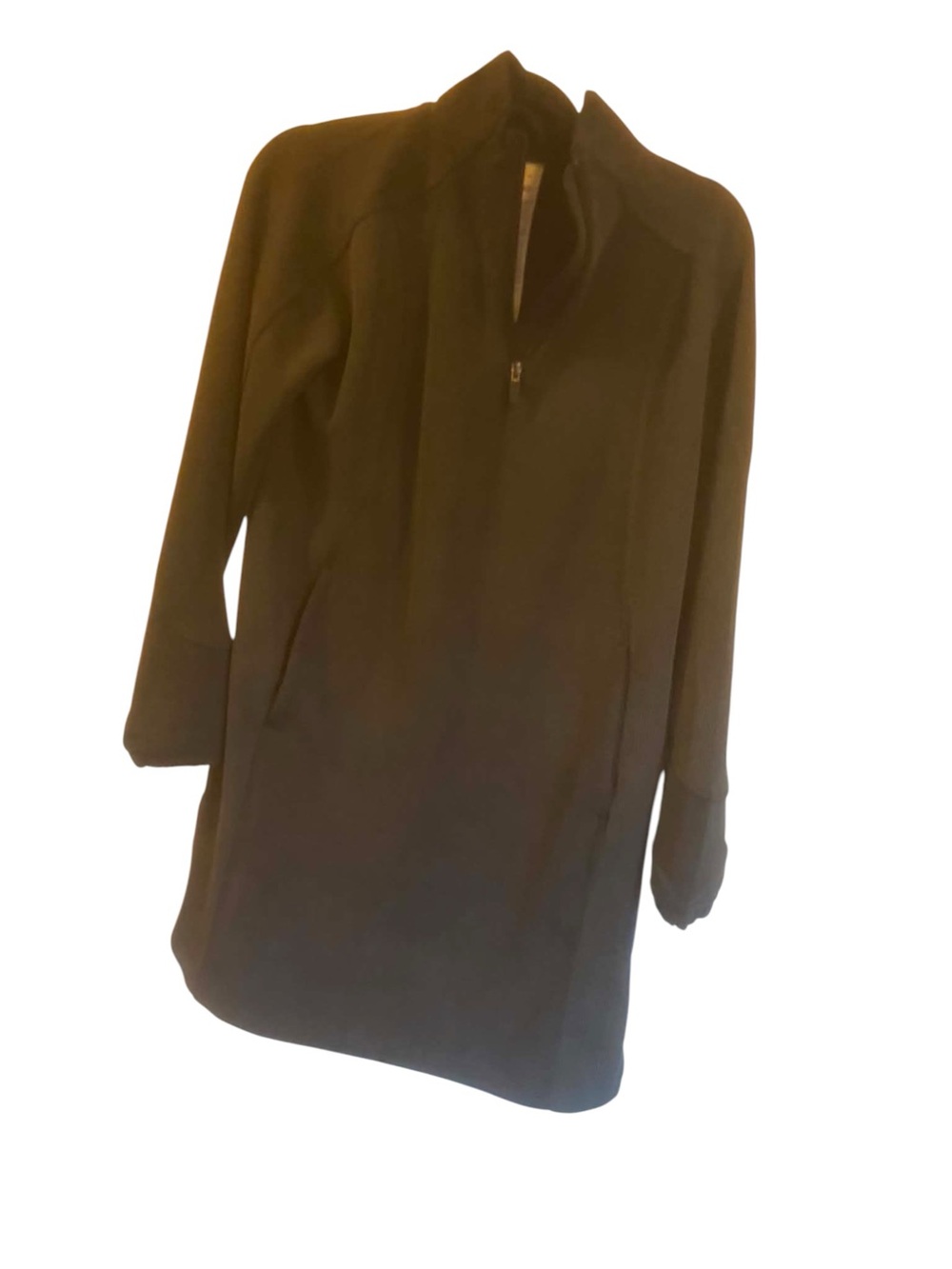 NWT Lululemon Softstreme Half Zip Mini Dress Size Medium BLACK